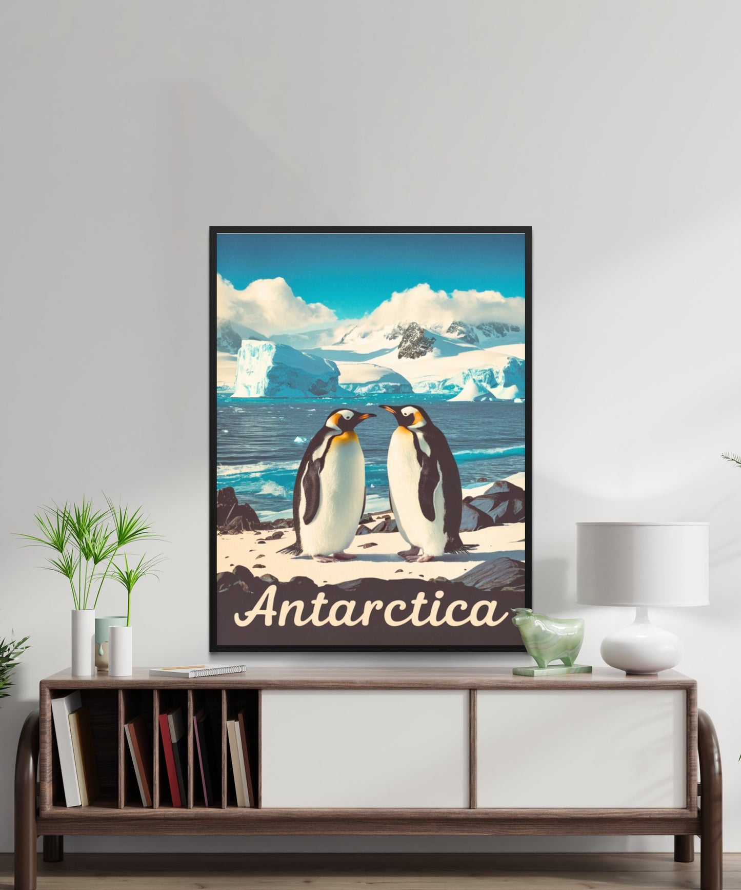 Antarctica Vintage Travel Poster - Pristine Landscape