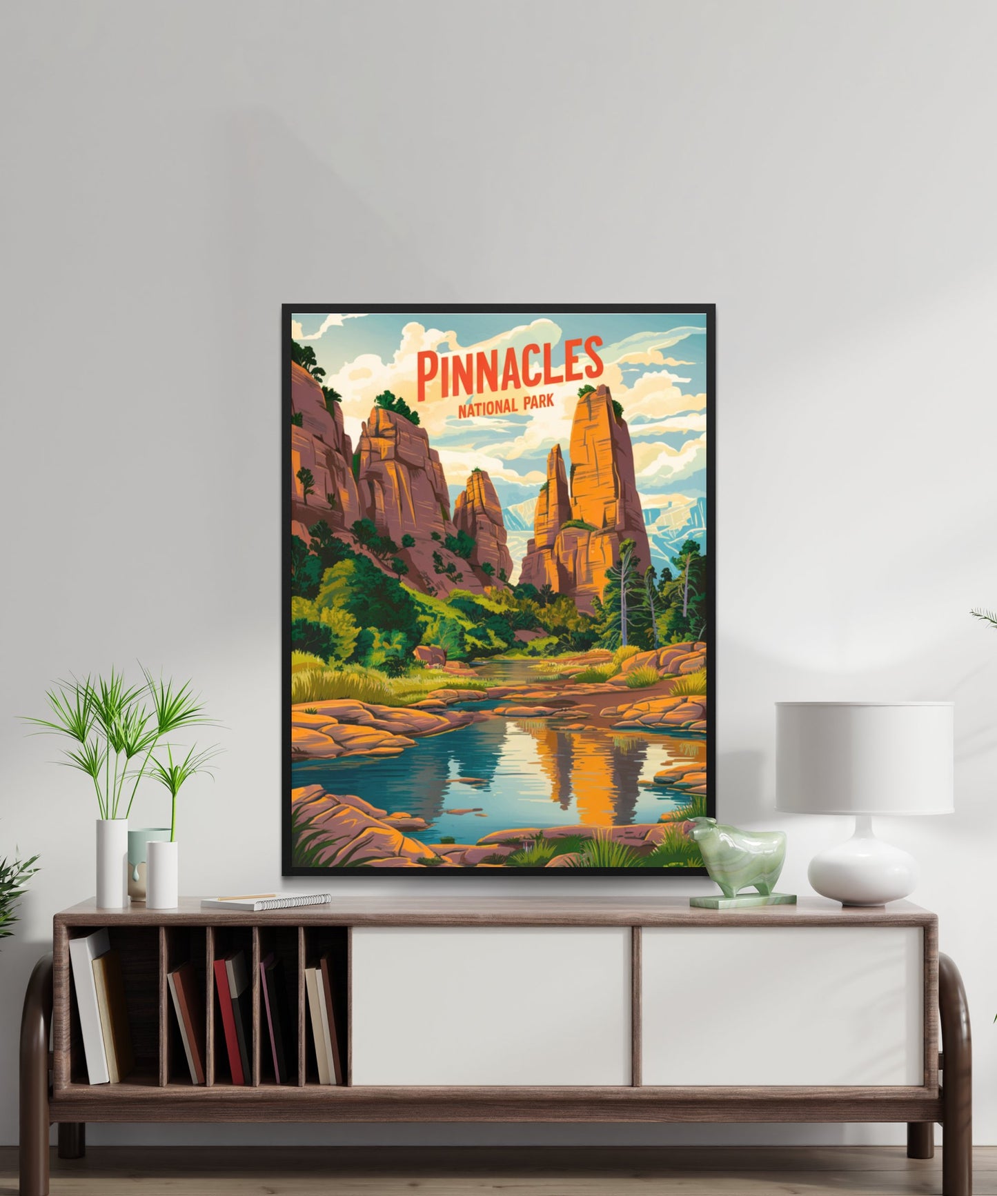 Pinnacles National Park Vintage Travel Poster - Towering Heights