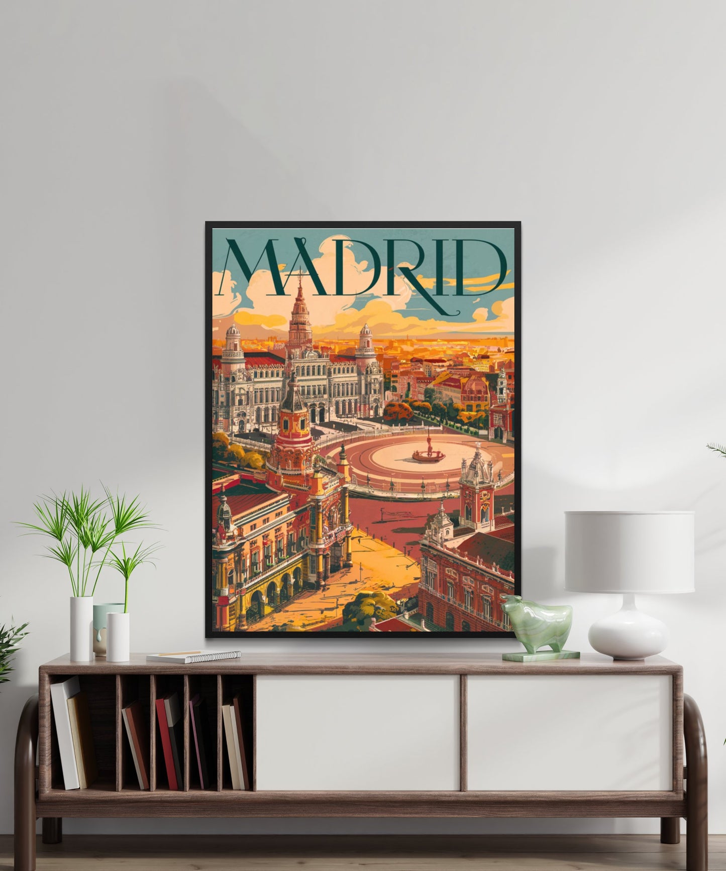 Madrid Vintage Travel Poster