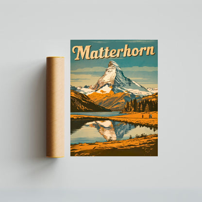 Matterhorn Vintage Travel Poster - Timeless Beauty