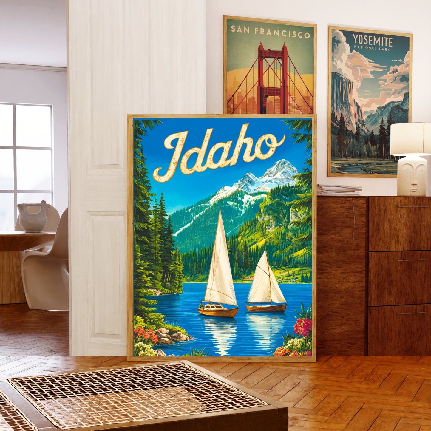 Idaho Vintage Travel Poster