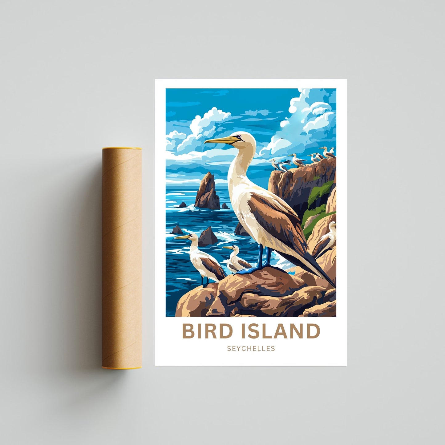Bird Island Travel Poster - Extreme Climate