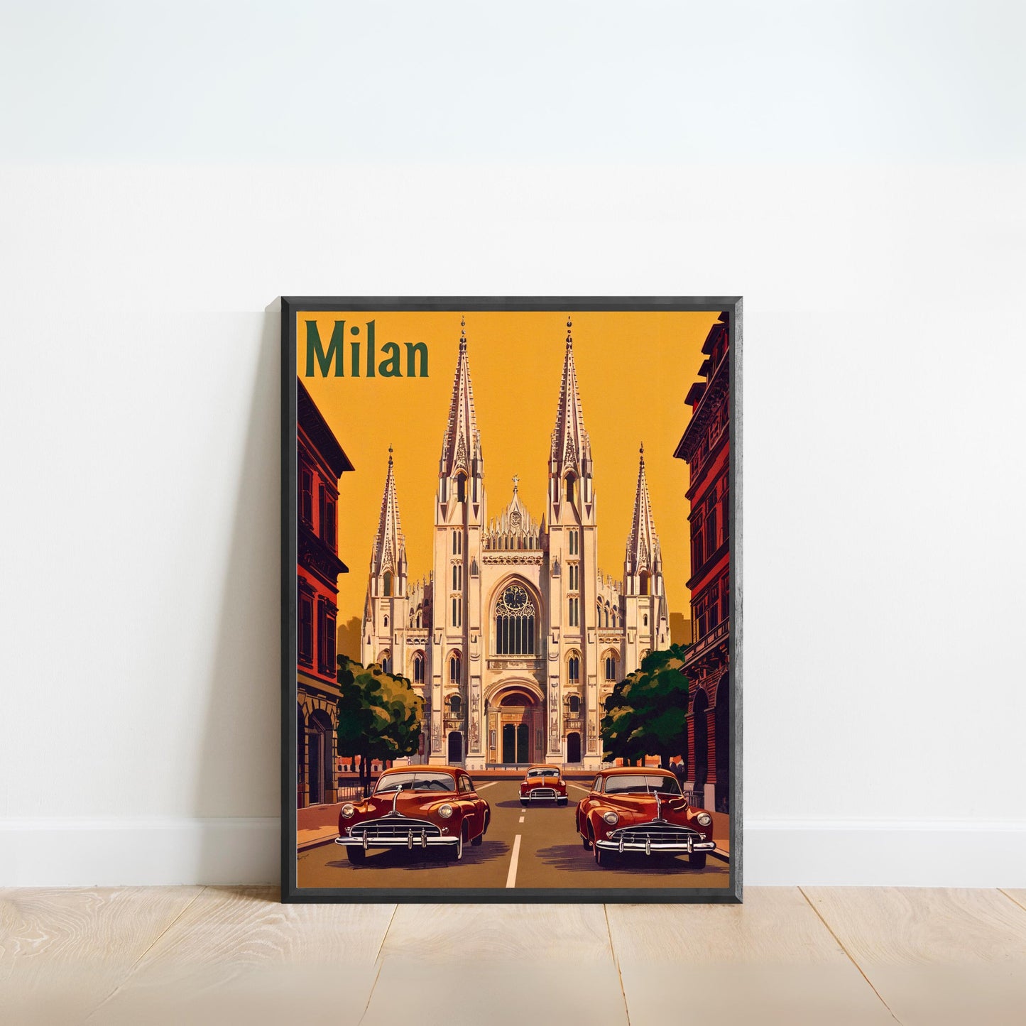 Milan Vintage Travel Poster  - Fashion and History