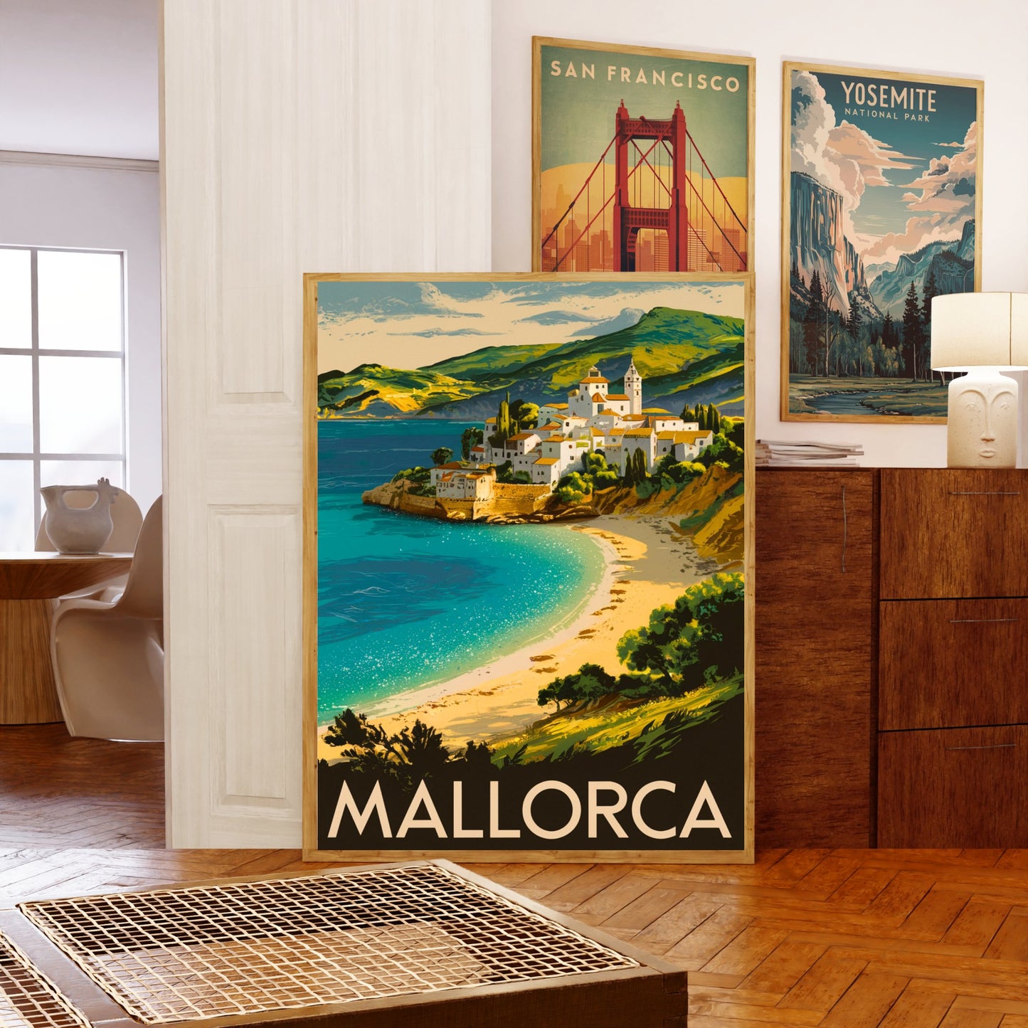 Mallorca Vintage Travel Poster - Island Charm