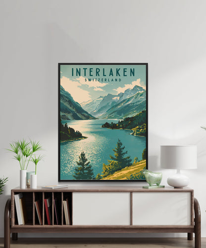 Interlaken Vintage Travel - Timeless Swiss Splendor