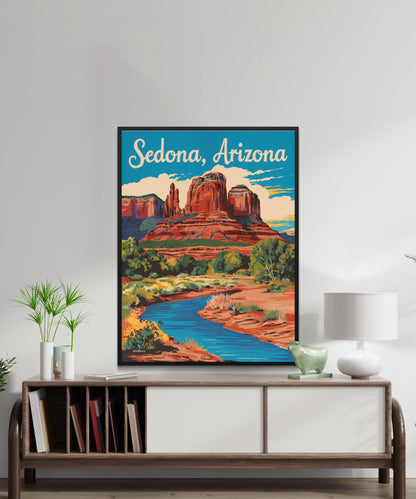 Sedona Vintage Travel Poster