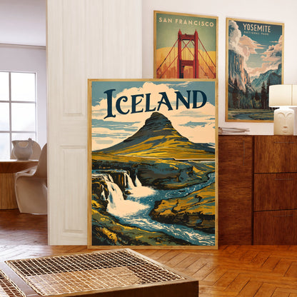 Iceland Vintage Travel - Timeless Land of Fire and Ice