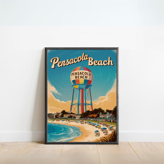 Pensacola Vintage Travel Poster