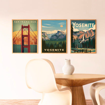 Yosemite Vintage Travel Poster - Majestic Wilderness