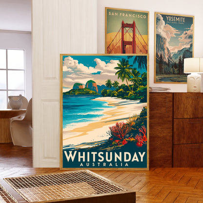 Whitsunday Vintage Travel Poster