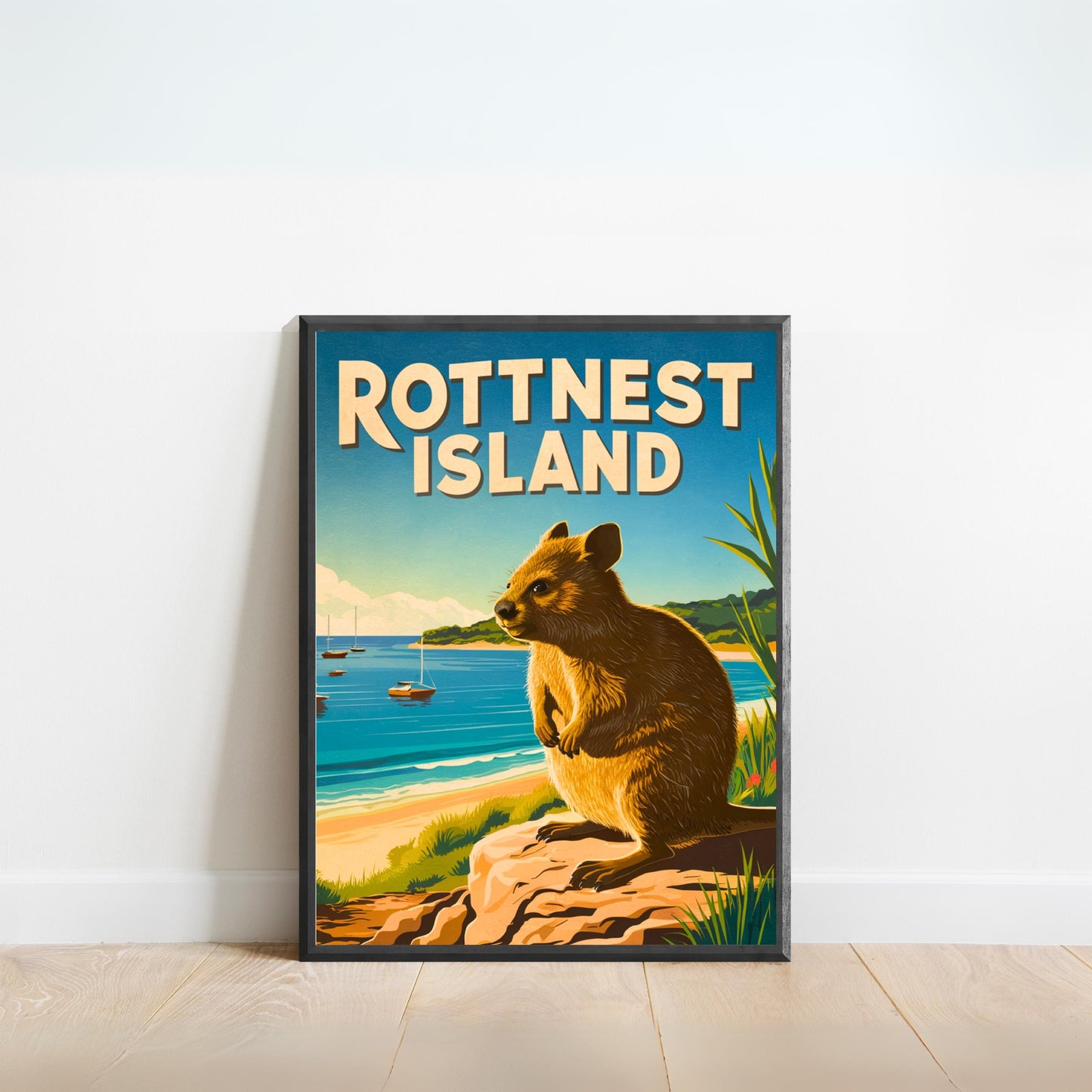 Rottnest Island Vintage Travel Poster