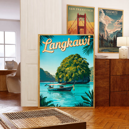 Langkawi  Vintage Travel Poster - Tropical Paradise