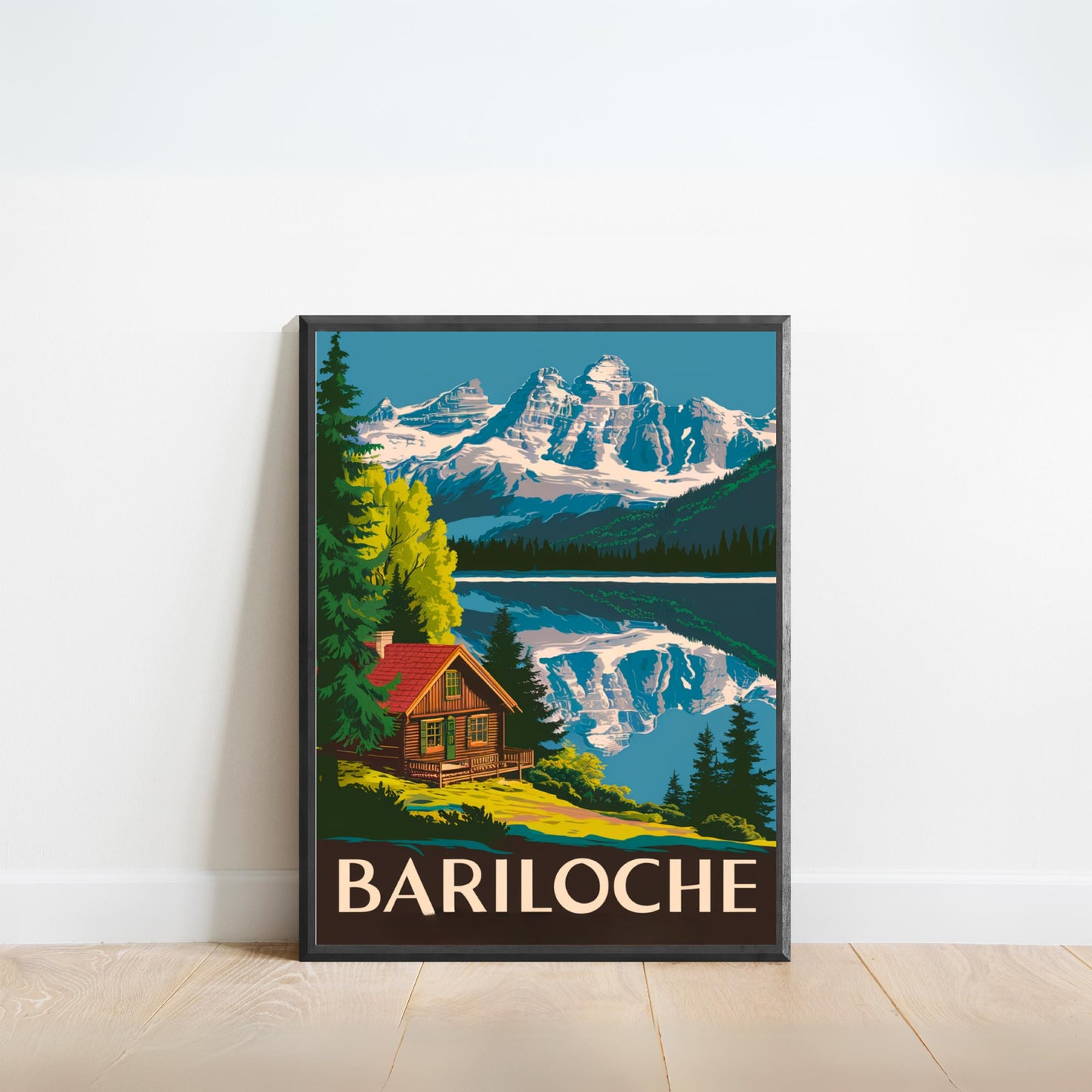 Bariloche Vintage Travel Poster - Outdoor Adventure