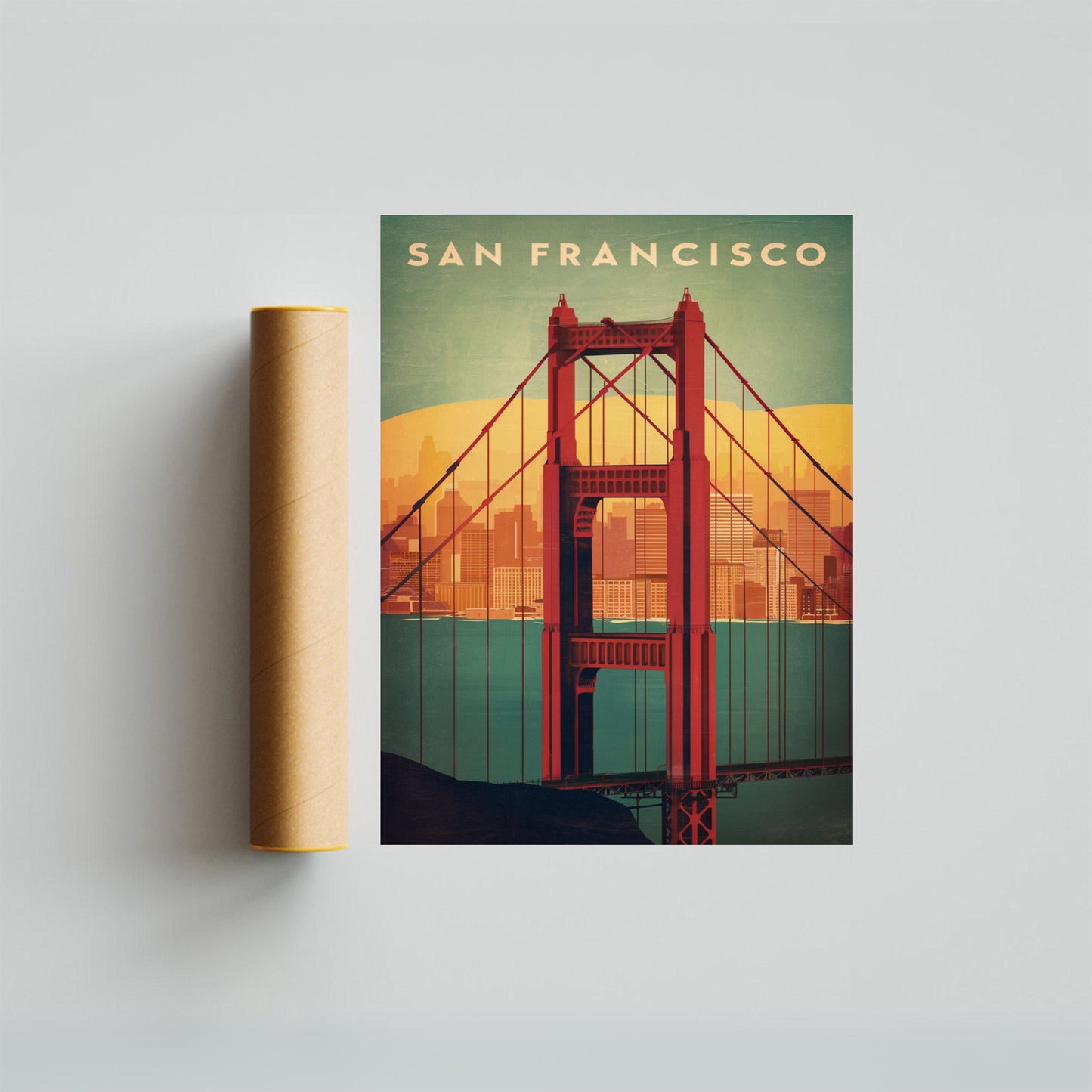 San Francisco Vintage Travel Poster