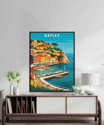 Naples Vintage Travel Poster