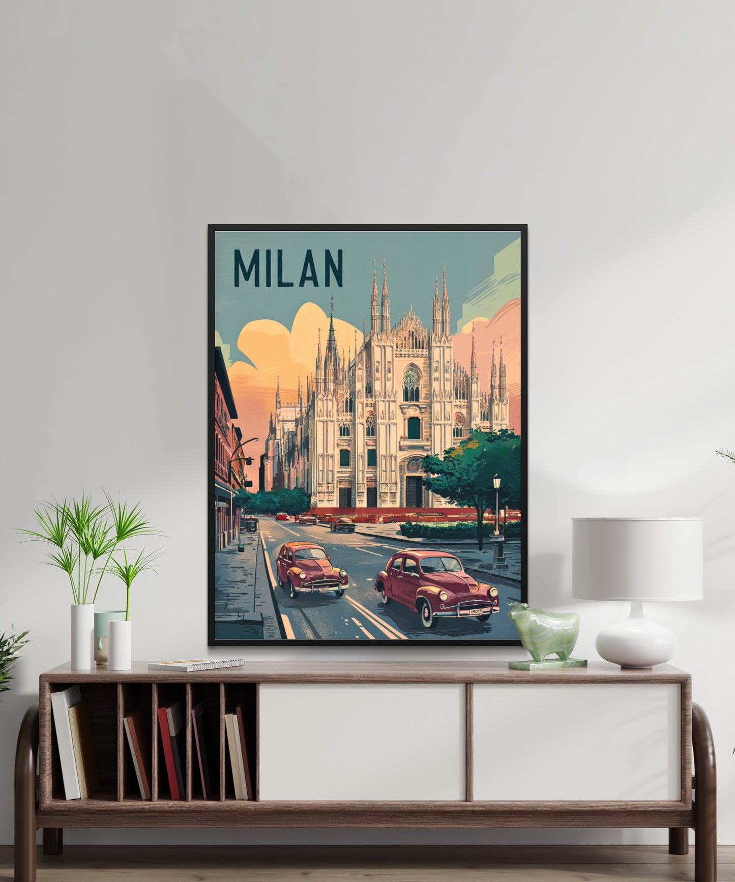 Milan Vintage Travel Poster