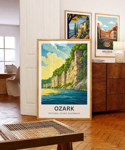 Ozark National Scenic Riverways Travel Poster