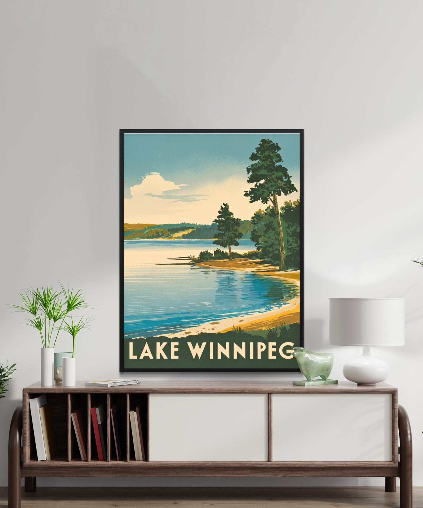 Lake Winnipeg Vintage Travel Poster