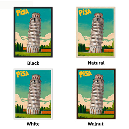 Pisa Vintage Travel Poster