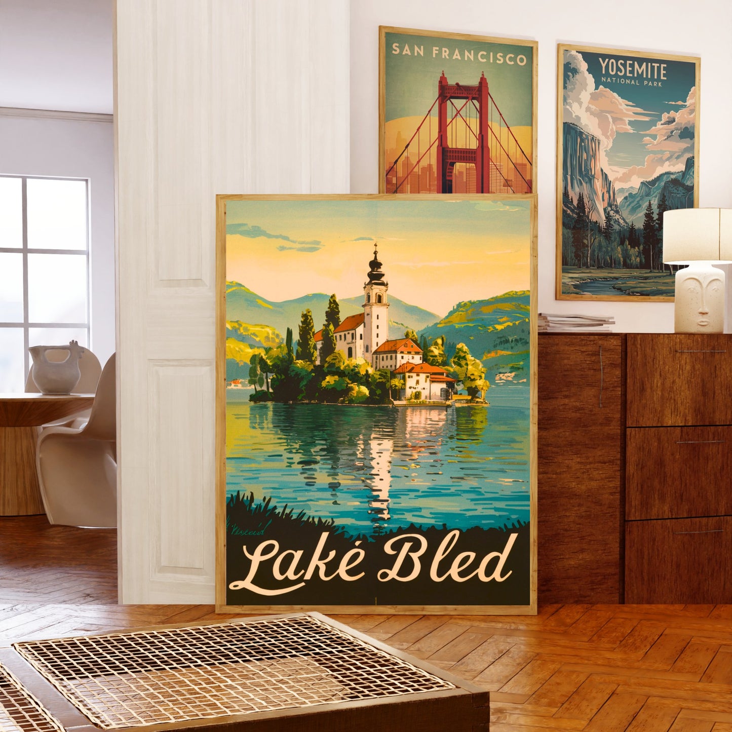 Lake Bled Vintage Travel Poster - Scenic Beauty