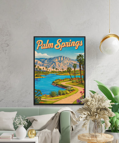 Palm Springs Vintage Travel Poster