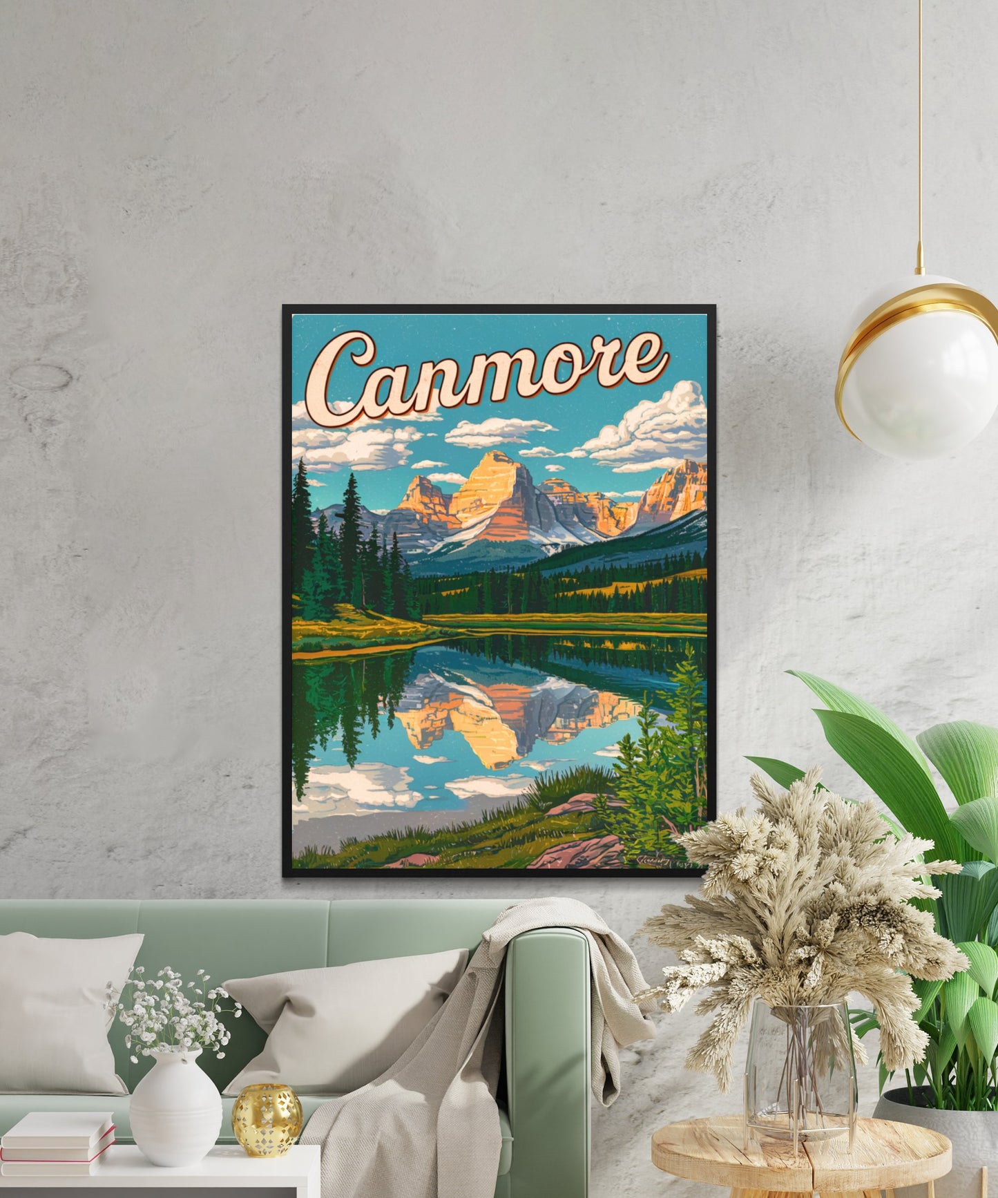 Canmore Vintage Travel Poster - Exotic Wildlife