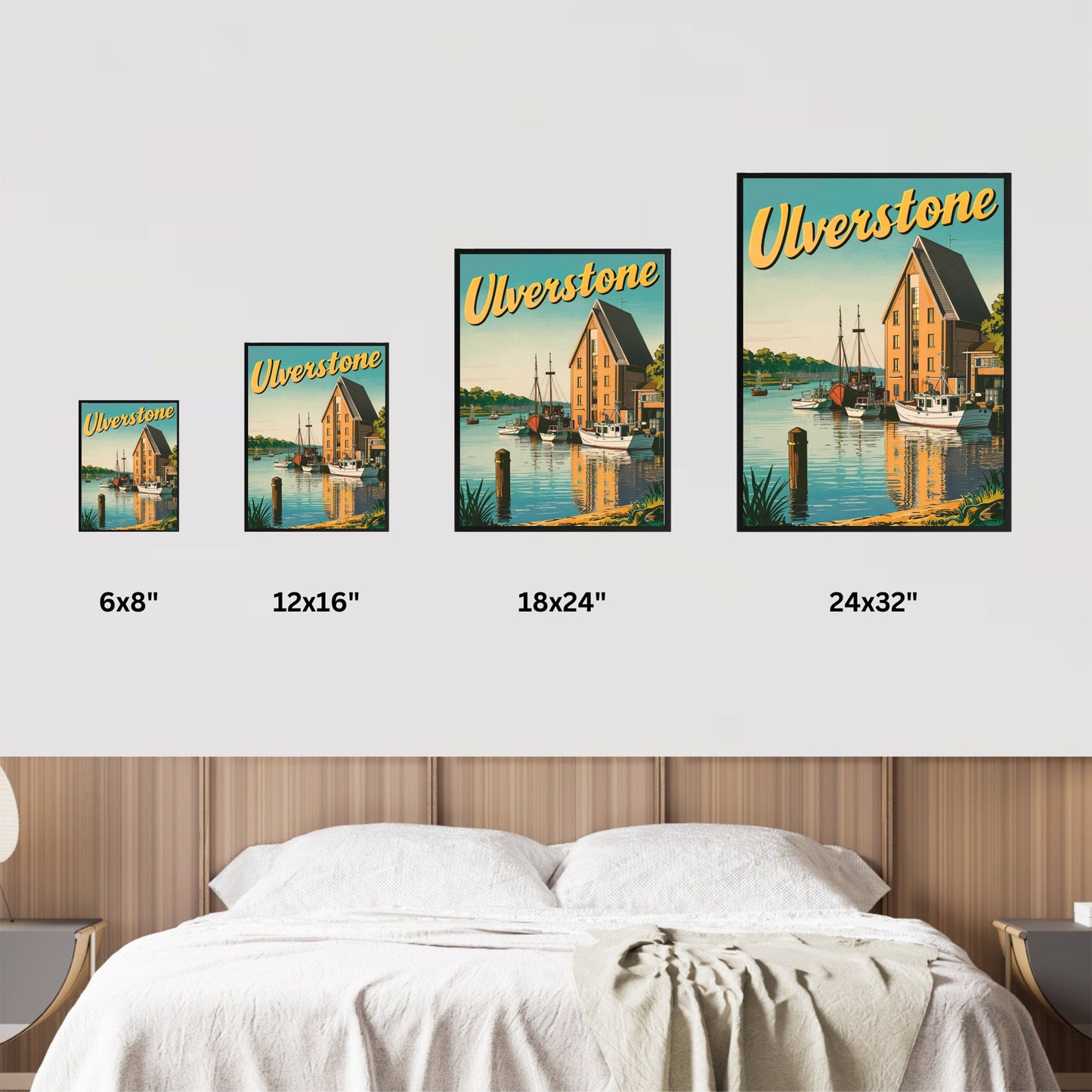 Ulverstone Vintage Travel Poster - Lush Landscapes