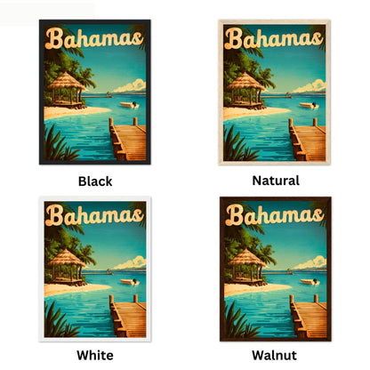 Bahamas Vintage Travel Poster