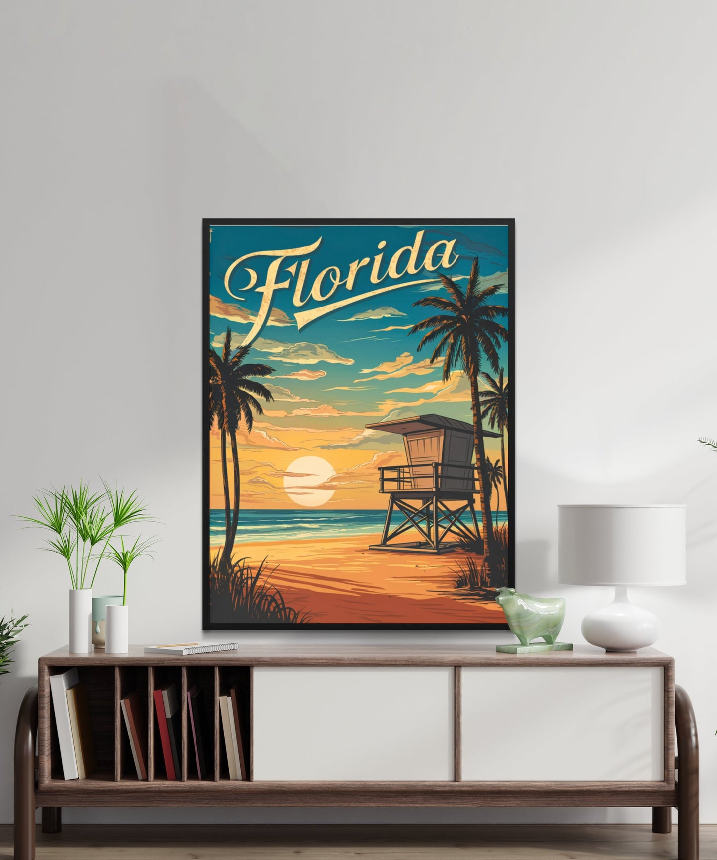 Florida Vintage Travel Poster - Tropical Florida Escapes