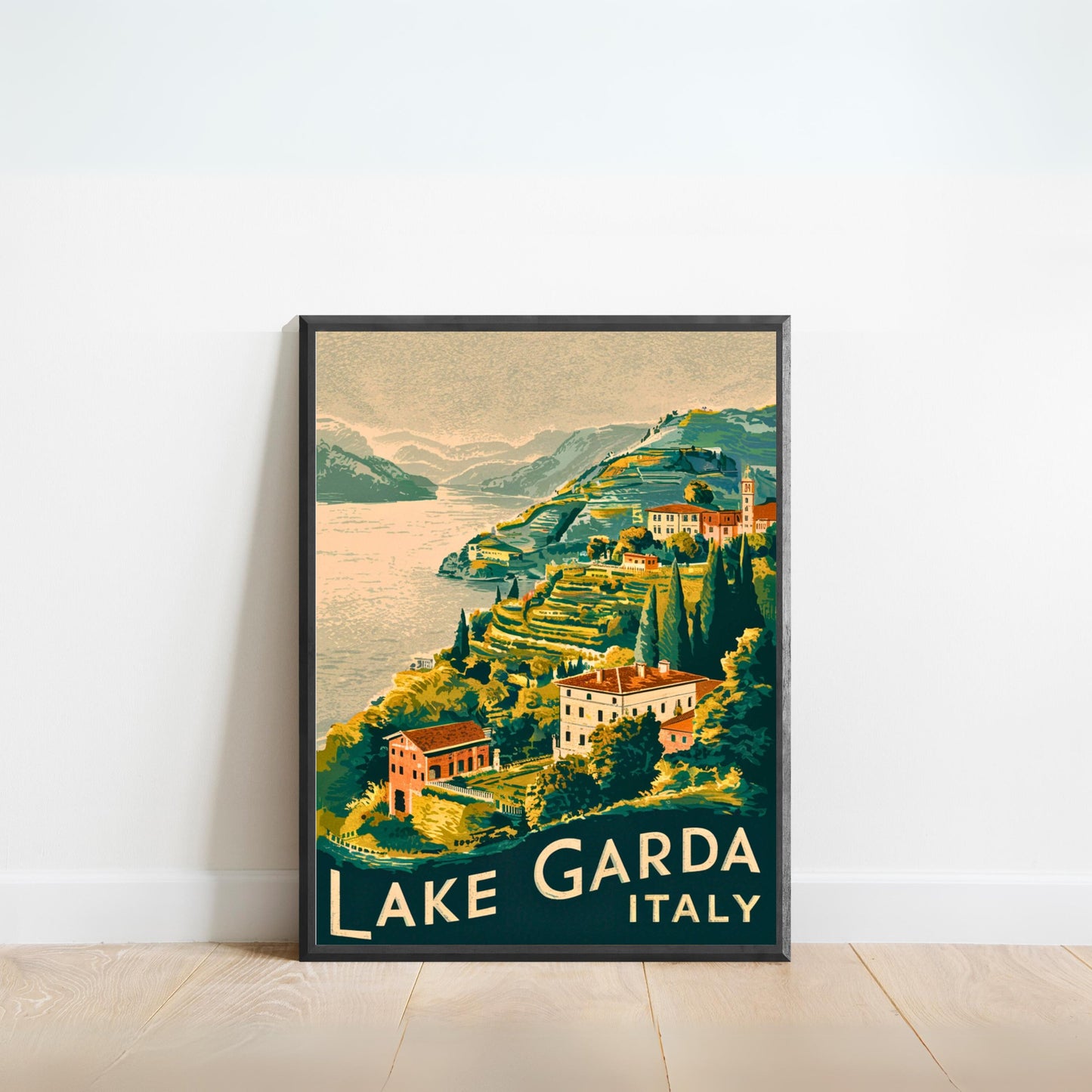 Lake Garda Vintage Travel Poster