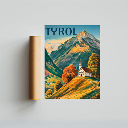 Tyrol Vintage Travel Poster