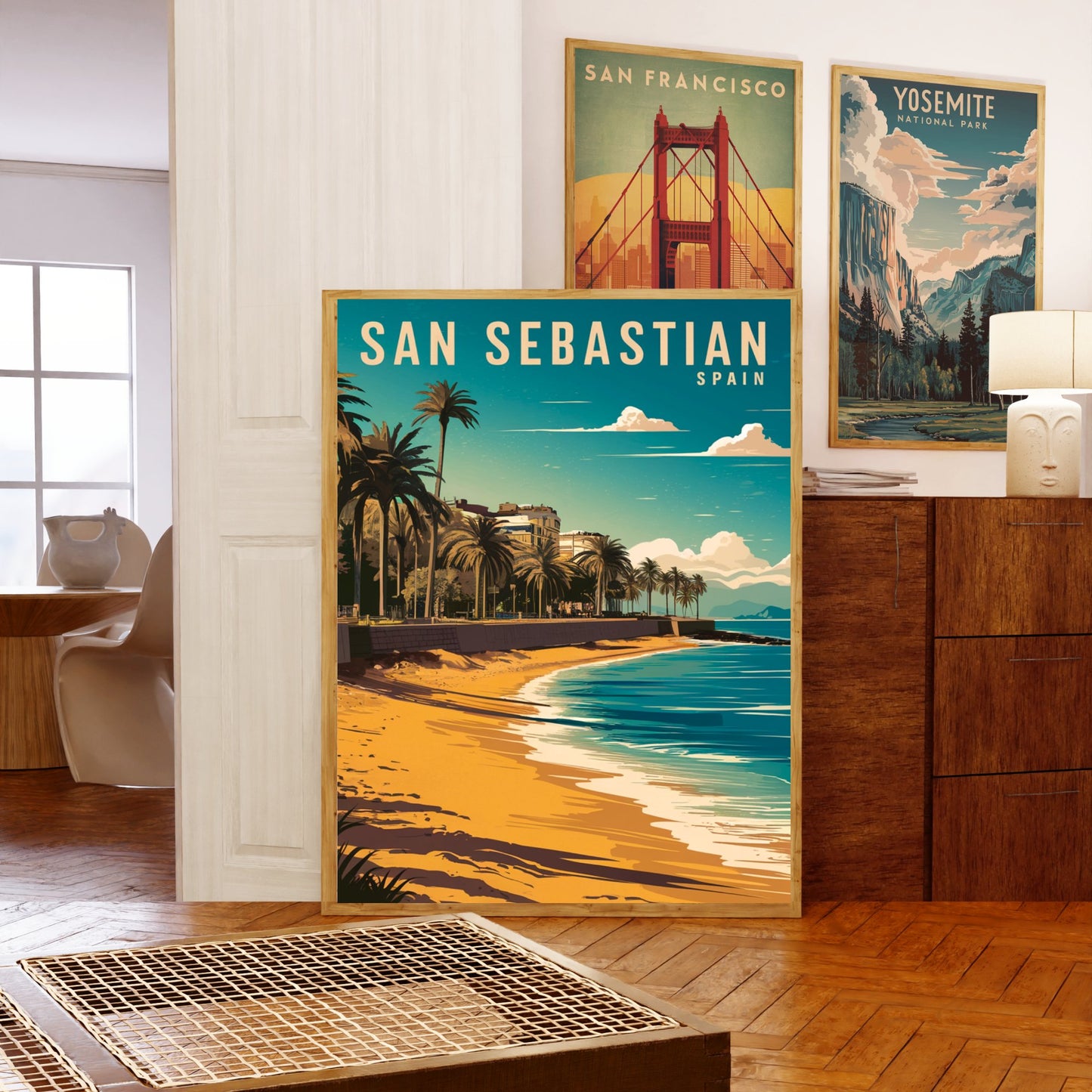 San Sebastian Vintage Travel Poster - Adventure Destination