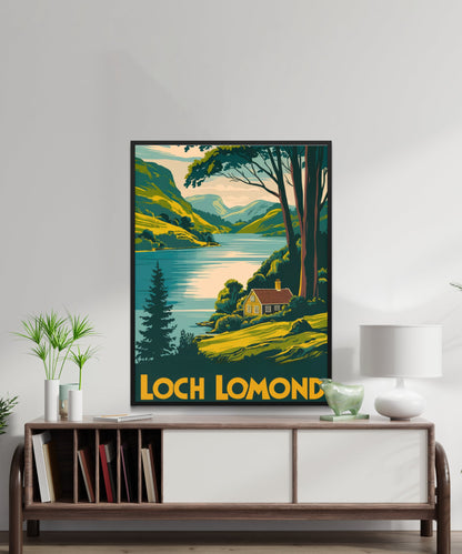 Loch Lomond Vintage Travel Poster - Beautiful Views