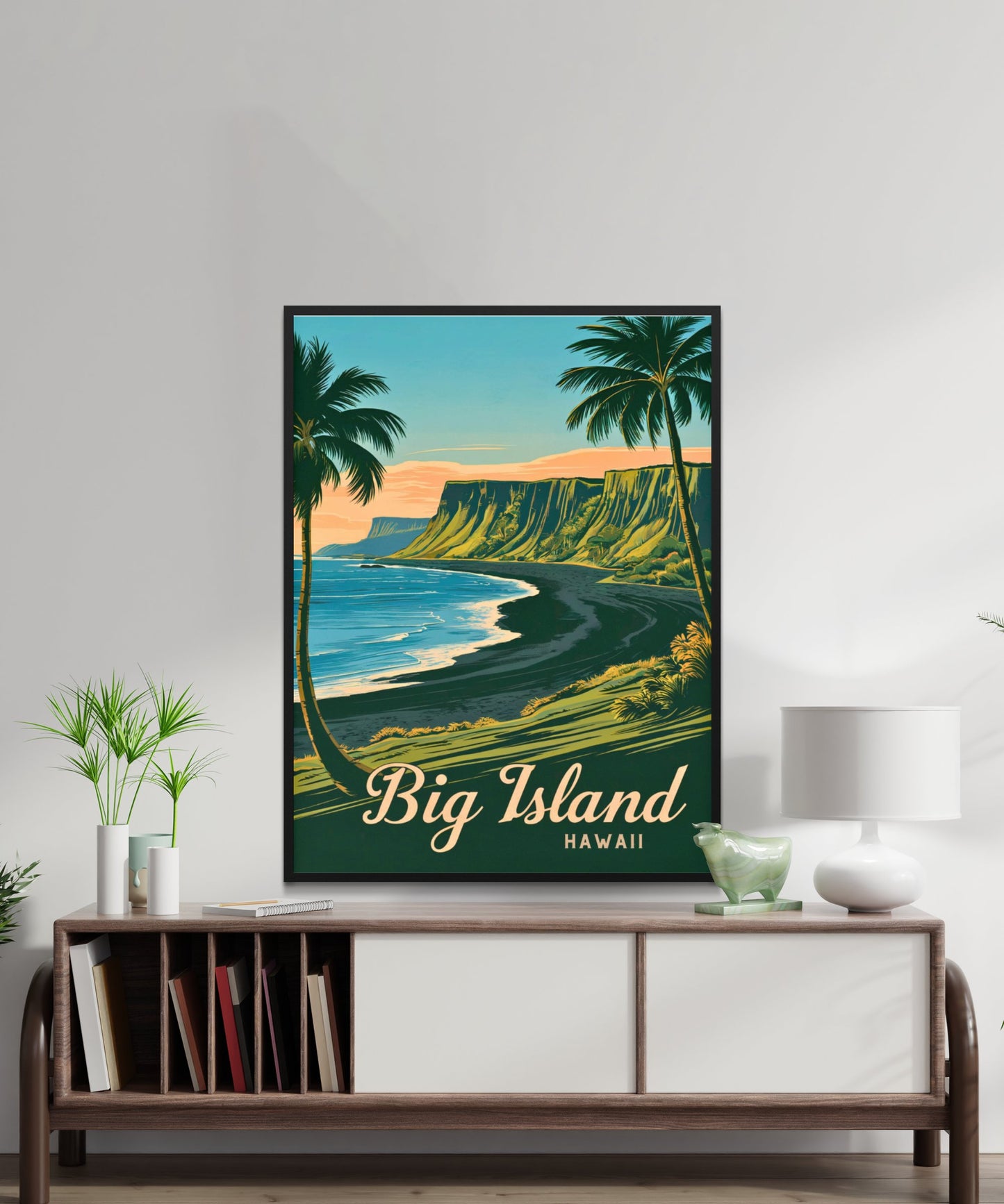 Big Island Vintage Travel Poster -  Heart of Hawaii's Natural Wonders