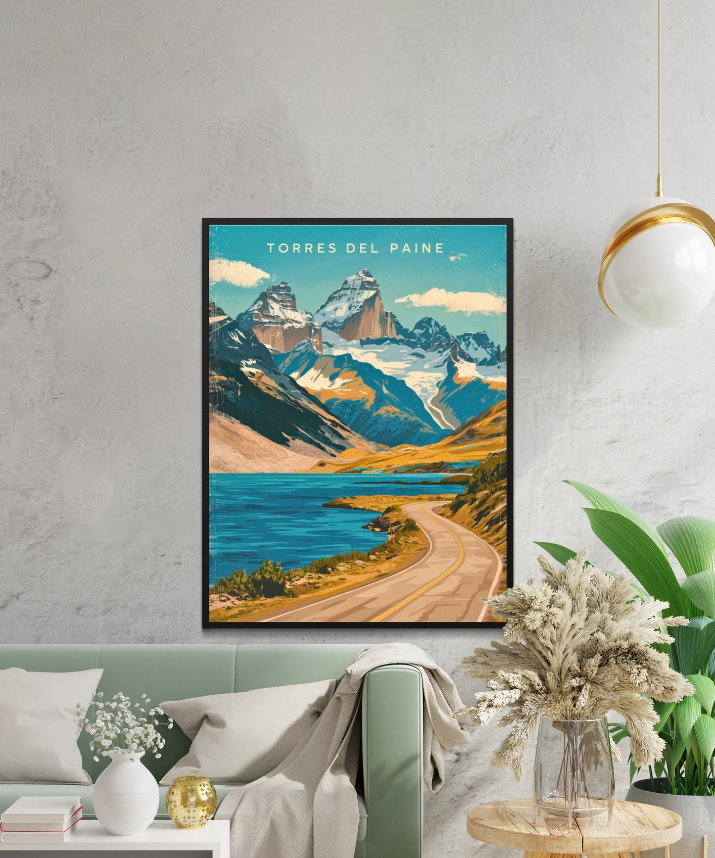 Torres del Paine Vintage Travel Poster - Alpine Wonders