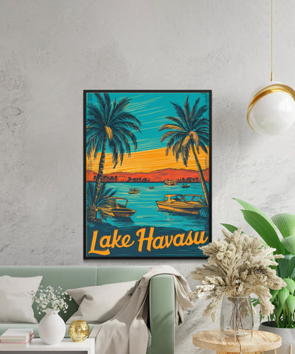 Lake Havasu Vintage Travel Poster