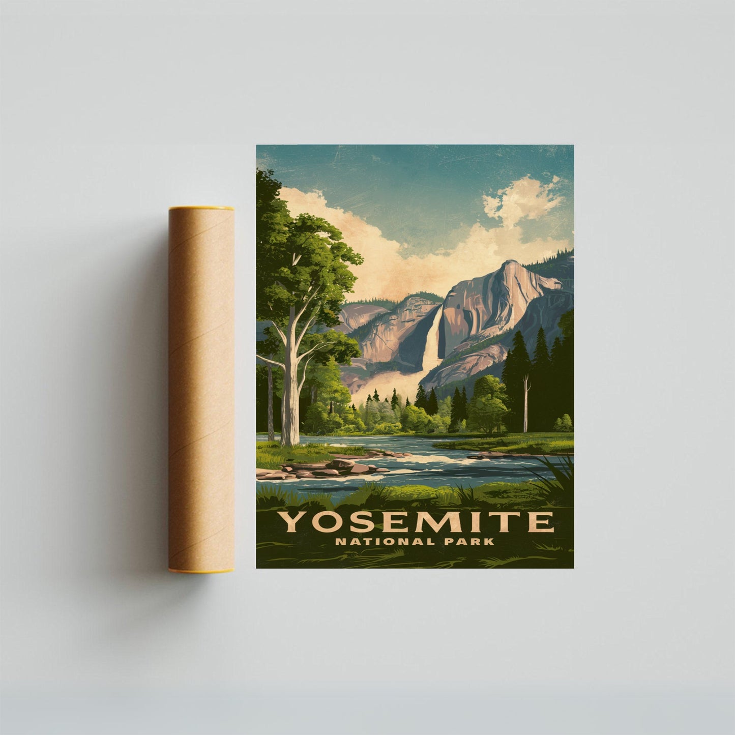 Yosemite Vintage Travel Poster - Iconic Beauty