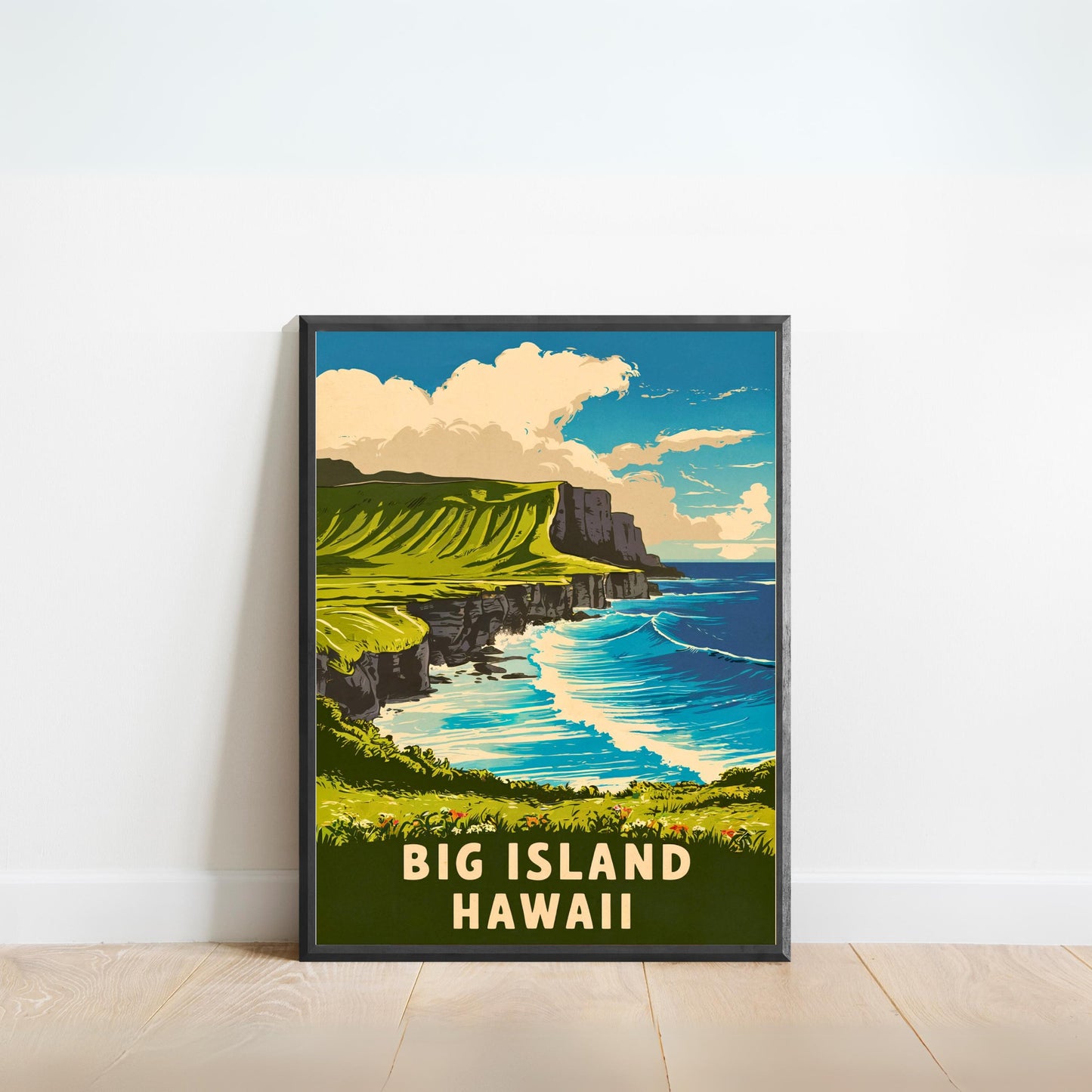 Big Island Vintage Travel Poster