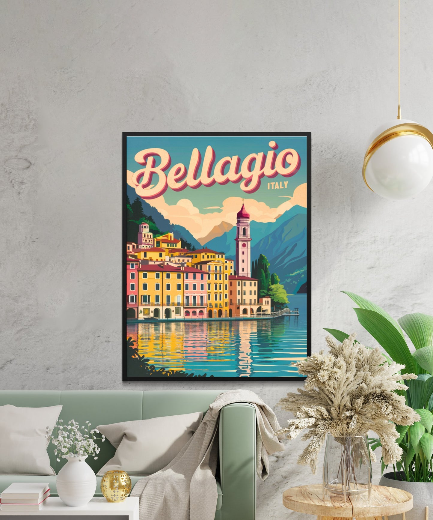 Bellagio Vintage Travel Poster