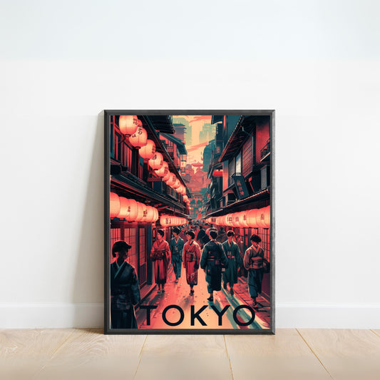 Tokyo Vintage Travel Poster