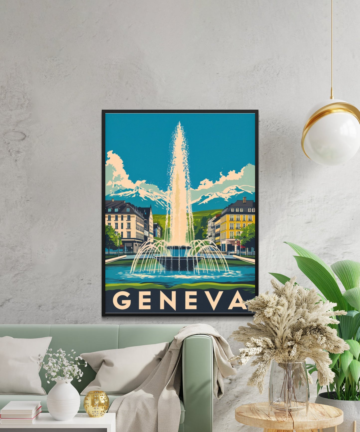 Geneva Vintage Travel Poster