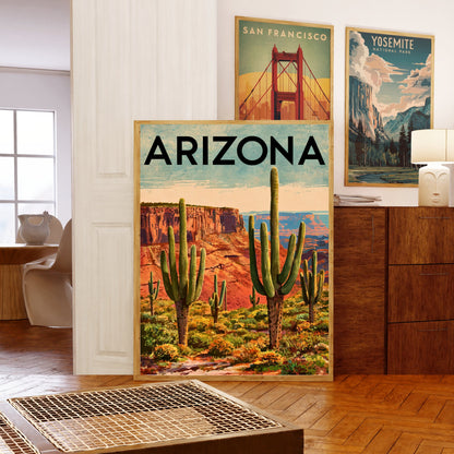 Arizona Vintage Travel Poster