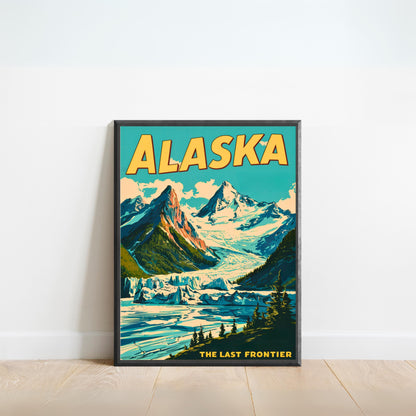 Alaska Vintage Travel Poster - The Last Frontier