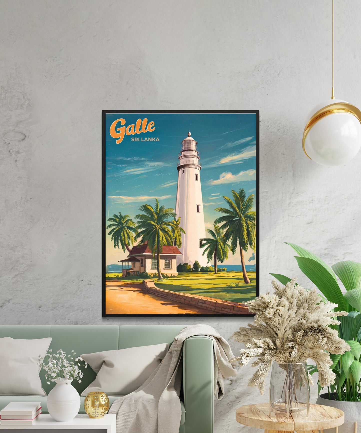 Galle Vintage Travel Poster - Sri Lanka’s Coastal Gem