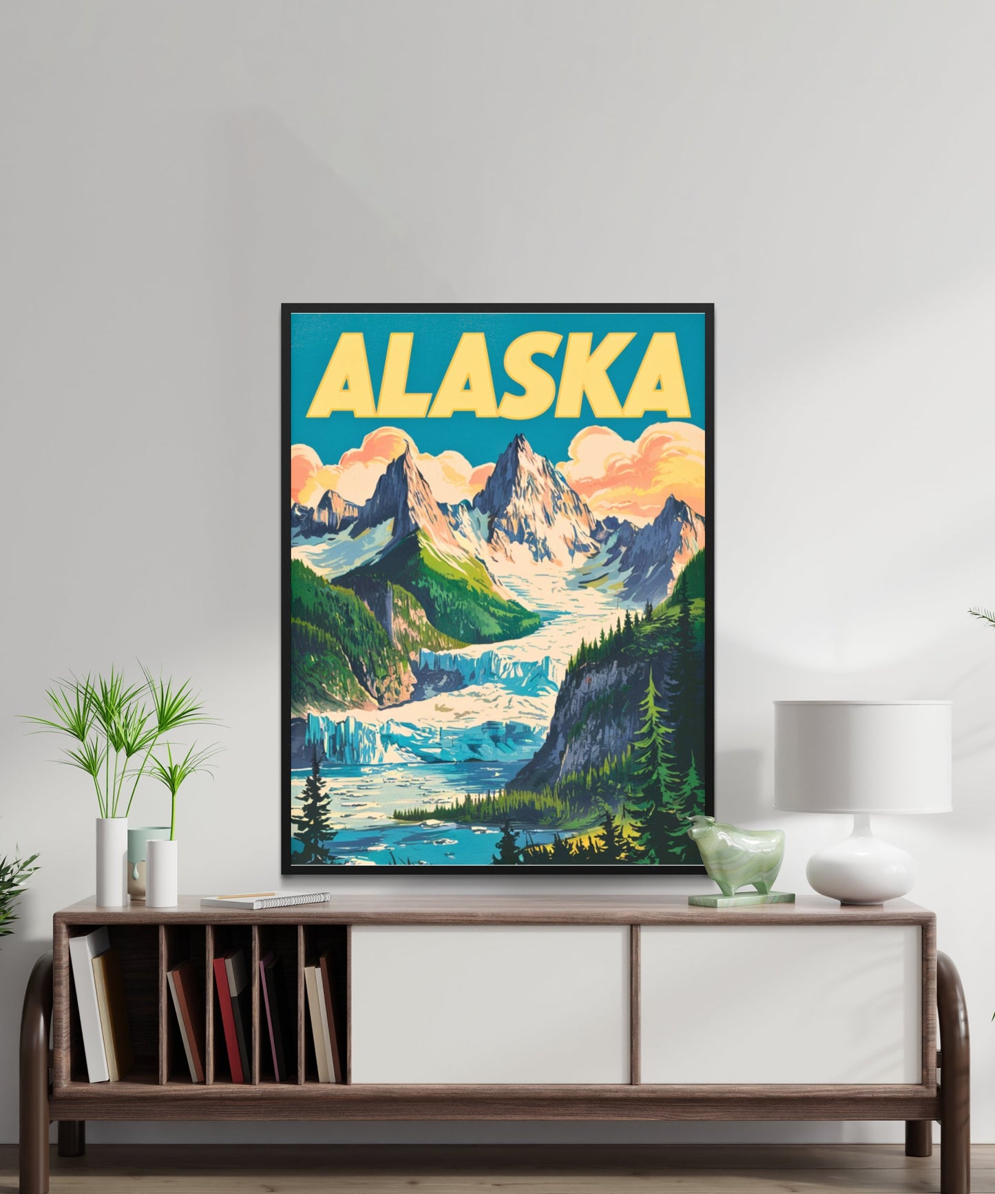 Alaska Vintage Travel Poster