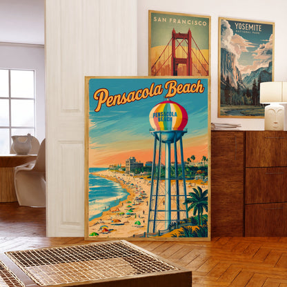 Pensacola Vintage Travel Poster  - Serene Waters