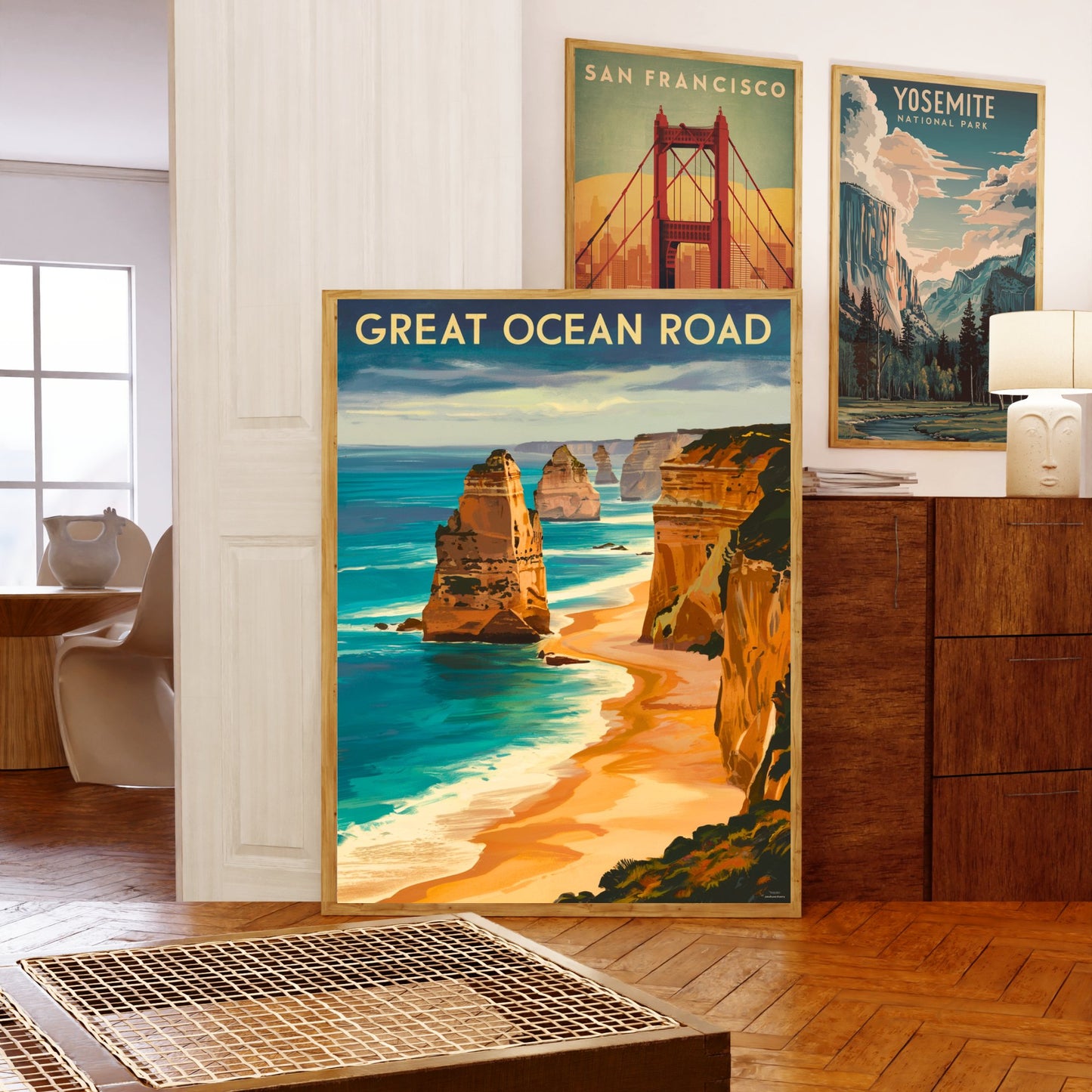 Great Ocean Road Vintage Travel Poster