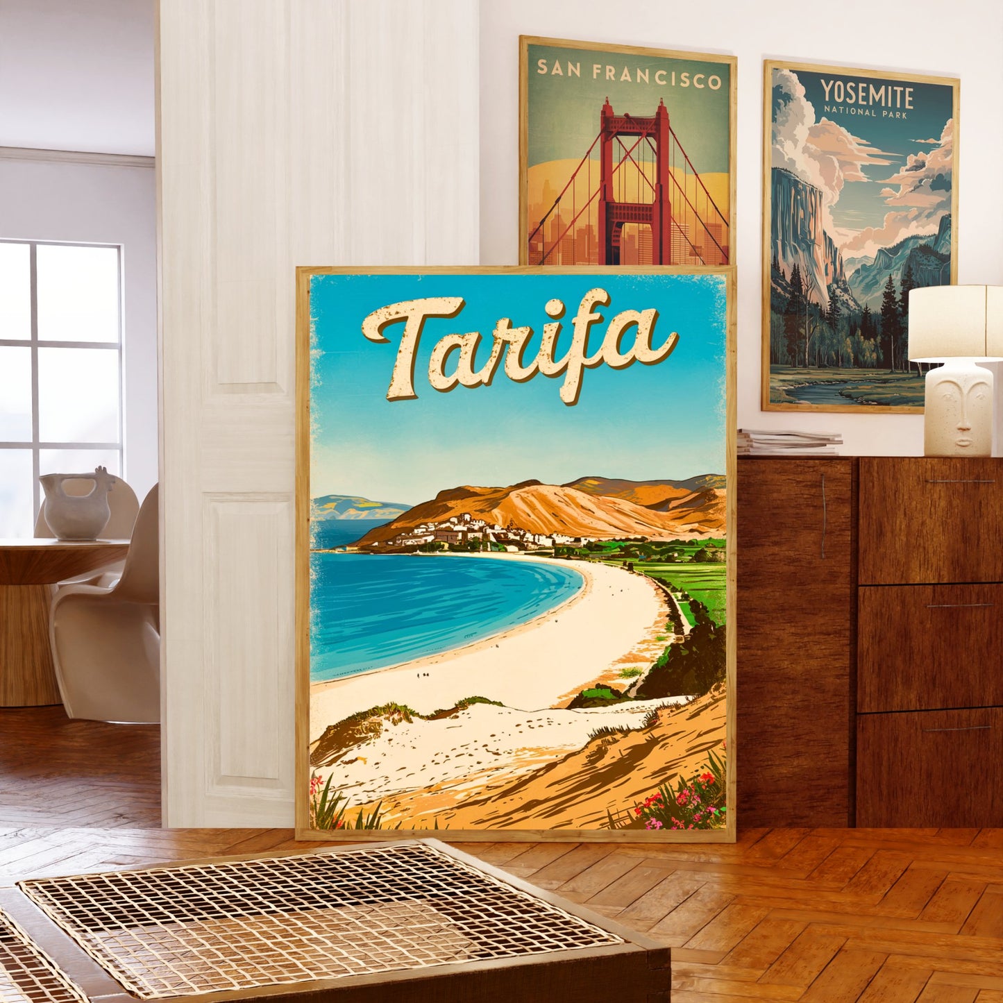 Tarifa Vintage Travel Poster - Peaceful Landscape