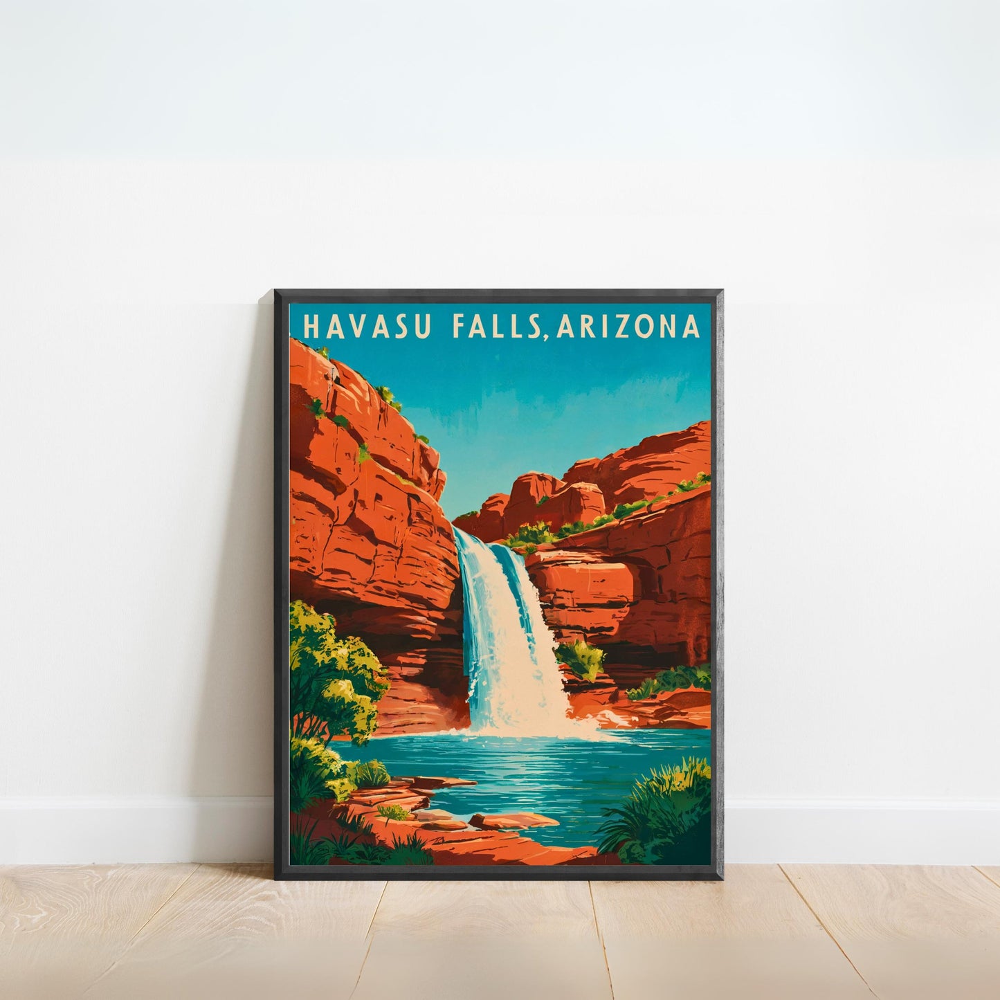 Havasu Falls Vintage Travel Poster