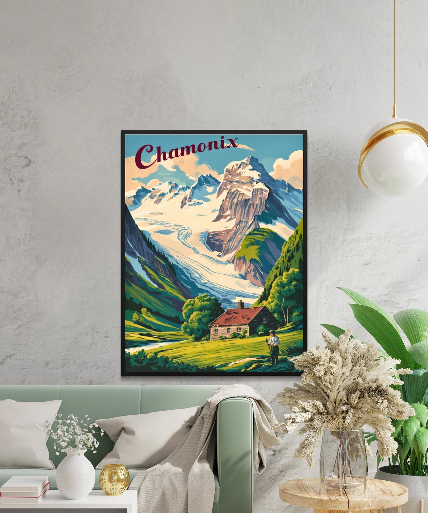 Chamonix Vintage Travel Poster - French Alps Adventure